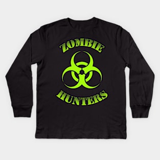 Zombie Hunters Design Bio-Hazard L1 Kids Long Sleeve T-Shirt